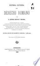 Historia externa del Derecho romano