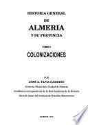 Historia general de Almería y su provincia: Colonizaciones