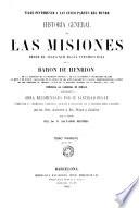 Historia general de las misiones, desde el siglo XIII hasta nuestros días