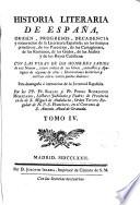 Historia literaria de España desde su primera población hasta nuestros días