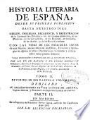 Historia literaria de España