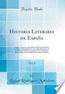 Historia Literaria de España, Vol. 8