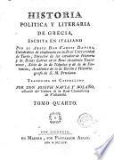 Historia política y literaria de Grecia, 4