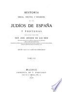 Historia social, política y religiosa de los Judíos de España y Portugal