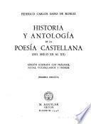 Historia y antología de la posía castellana