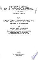 História y crítica de la literatura española al cuidado de Francisco Rico