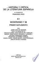 Historia y crítica de la literatura española: Modernismo y 98