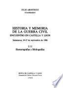 Historia y memoria de la Guerra Civil