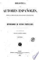 Historiadores de sucesos particulares, 1