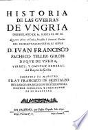 Historias de las guerras de Ungria, desde el año de 82 hasta el de 88, etc