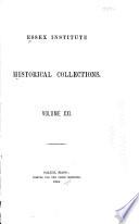 Historical Collections of the Essex Institute