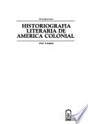 Historiografía literaria de América colonial