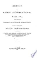 History of Caldwell and Livingston Counties, Missouri