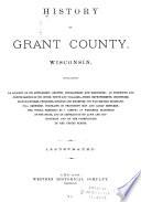 History of Grant County, Wisconsin