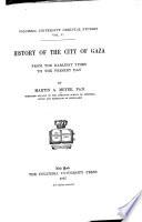 History of the City of Gaza
