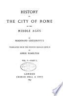 History of the City of Rome in the Middle Ages: pt.2. From 1260 until 1305