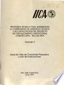 Hojas de Vida de COnsultores Propuestos y Lista de Publicaciones