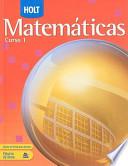 Holt Matematicas, Curso 1