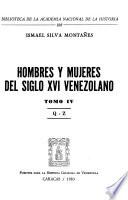 Hombres y mujeres del siglo XVI venezolano