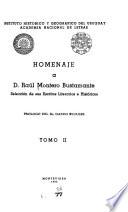 Homenaje a D. Raúl Montero Bustamante