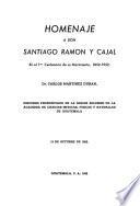 Homenaje a don Santiago Ramón y Cajal en el ler. centenario de su nacimiento, 1852-1952