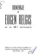 Homenaje a Eugen Relgis en su 60. aniversario