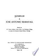 Homenaje a José Antonio Maravall