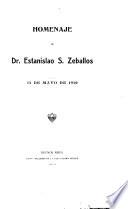 Homenaje al Dr. Estanislao S. Zeballos