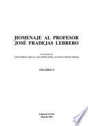 Homenaje al profesor José Fradejas Lebrero