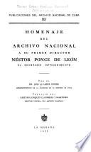 Homenaje del Archivo Nacional a su primer director Néstor Ponce de León