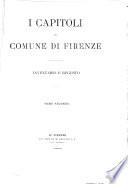 I capitoli del comune di Firenze