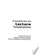 II Encuentro por una Lectura Transdiciplinaria del Texto Literario