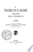 Il piacere ed il dolore teoria scientifica della sensibilità