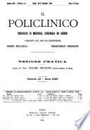 Il policlinico. Sezione pratica periodico di medicina, chirurgia e igiene