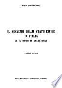 Il servizio dello stato civile in Italia ed il modo di assolverlo