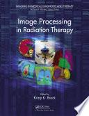 Image Processing in Radiation Therapy