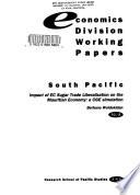 Impact of EC Sugar Trade Liberalization on the Mauritian Economy