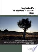 Implantación de especies forestales