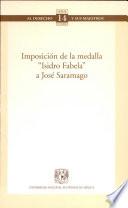 Imposicion de la Medalla isidro Fabela a Jose Saramago