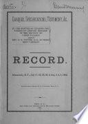 In the matter of charges preferred by certain members of the faculty of Union College against Rev. E.N. Potter...