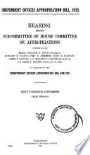 Independent Offices Appropriation Bill