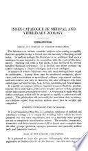 Index-catalogue of Medical and Veterinary Zoology