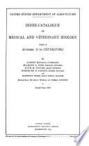 Index-catalogue of Medical and Veterinary Zoology
