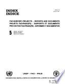 Index, FAO/UNDP (SF) Projects - Reports and Documents