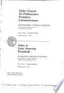 Index to Latin American periodicals