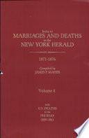 Index to Marriages and Deaths in the New York Herald: 1871-1876