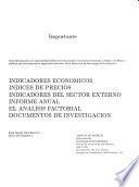 Indicadores del sector externo