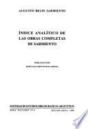 Indice analítico de las obras completas de Sarmiento