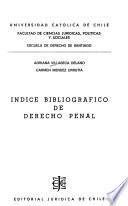 Indice bibliográfico de derecho penal