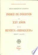 Indice de insertos en XXV años de la revista Hidalguía: R-Z